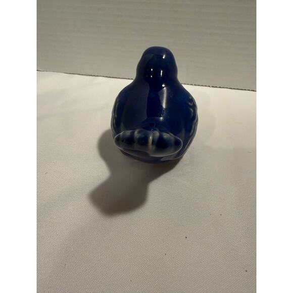 Ceramic Blue Bird Figuerine, Spring Desor, Shelf Sitter,  Farmhouse, Shabby Chic - Picture 4 of 9